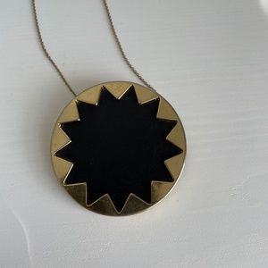 House of Harlow Sunburst Black Necklace